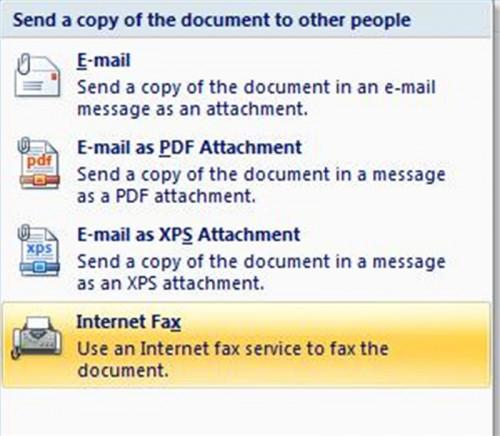 Cómo enviar un fax en Word 2007