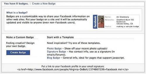 Cómo crear una insignia de Facebook para una página web