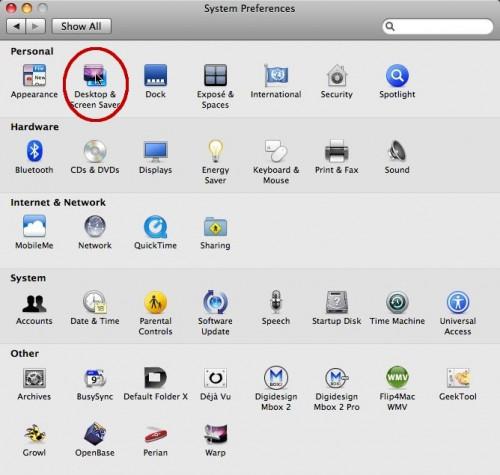 Cómo ajustar las imágenes del escritorio para cambiar automáticamente en Mac OS X