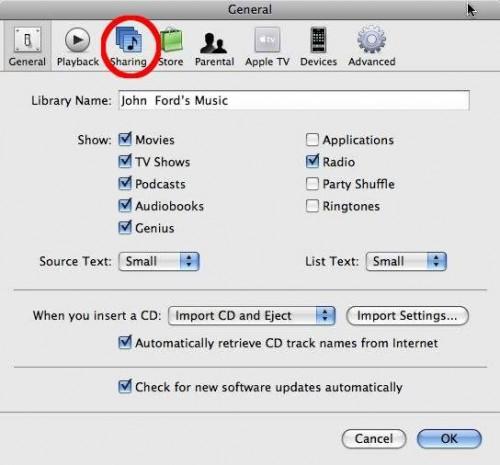 Cómo compartir música de iTunes en una red con Mac OS X