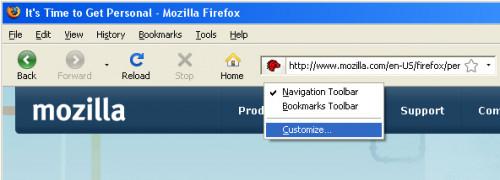 Cómo crear una barra de herramientas de Firefox