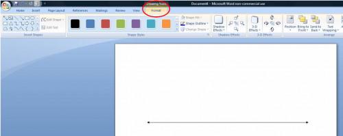 Cómo crear una línea de números en Microsoft Word 2007