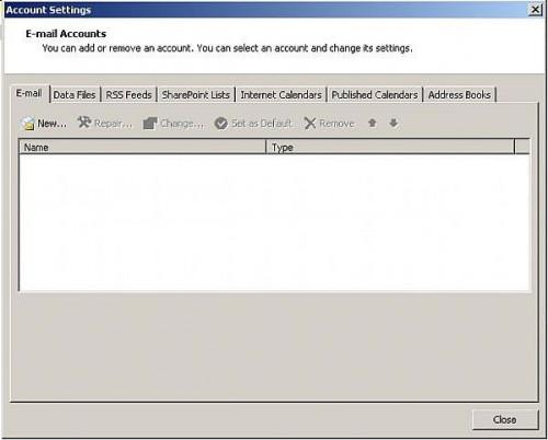 Cómo configurar una cuenta de correo electrónico en Outlook 2007