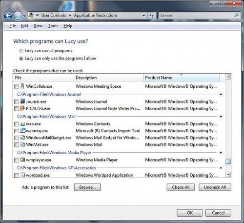 Cómo utilizar la cibernética niñera gratis en Windows Vista