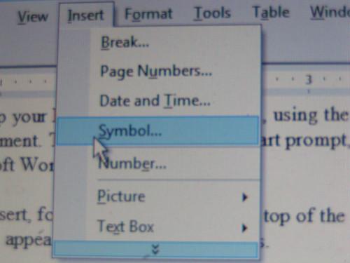 Cómo insertar símbolos en un documento de Microsoft Word