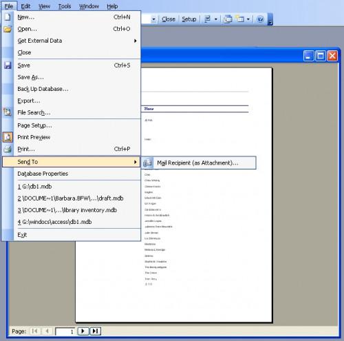 Cómo crear un informe de Microsoft Access y enviarla en Microsoft Outlook