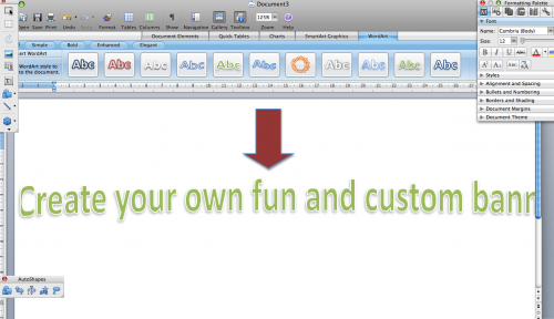 Cómo hacer un Banner en Microsoft Word 2007