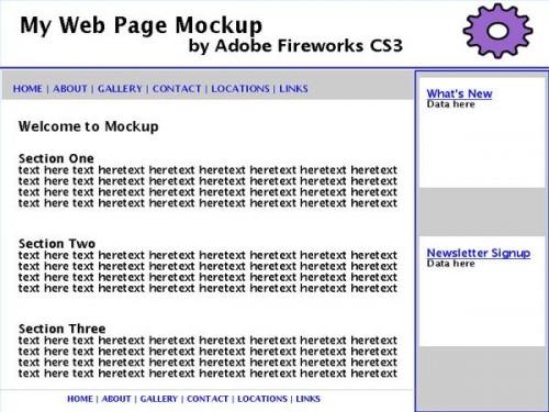 Cómo diseñar la página Web Mock Ups con Adobe Fireworks CS3