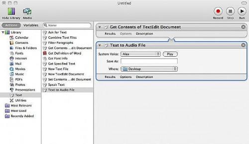 Cómo dar vuelta a un archivo de texto en un libro de audio en un Mac