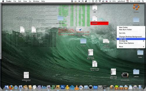 Cómo limpiar un escritorio en Mac OS X