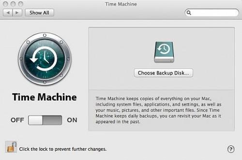 Cómo configurar la máquina encima del tiempo en Mac OS X 10.5 Leopard