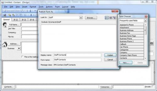 Cómo crear formularios en Outlook 2002