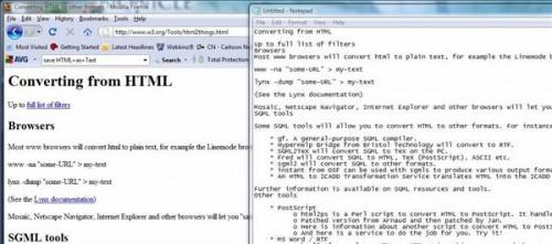 Cómo convertir de HTML a texto sin formato