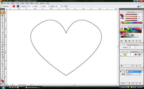 Cómo dibujar un corazón en Adobe Illustrator