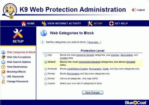 Cómo utilizar K9 Web Protection