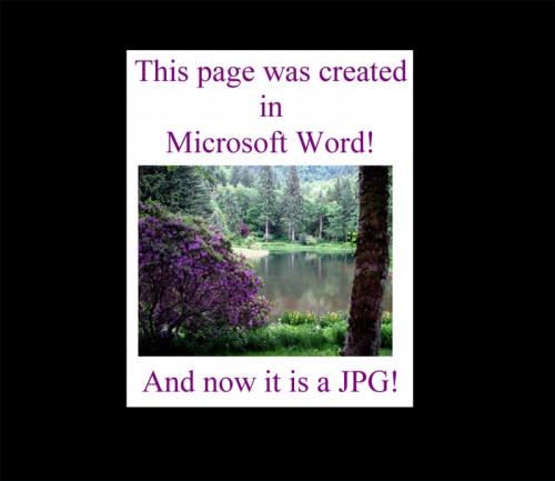 Cómo convertir un documento de Word a una imagen JPEG