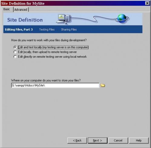 Cómo configurar un servidor de pruebas con Dreamweaver 9