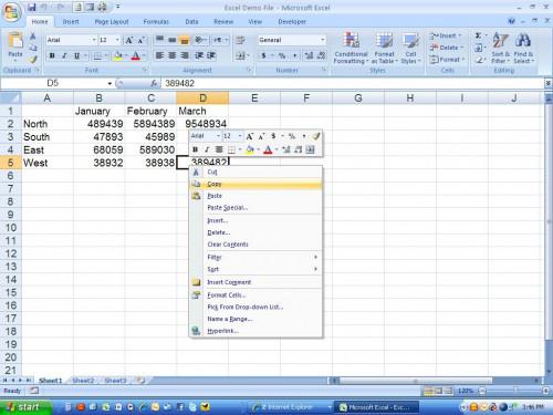 Cómo utilizar Pegado especial en Microsoft Excel 2007