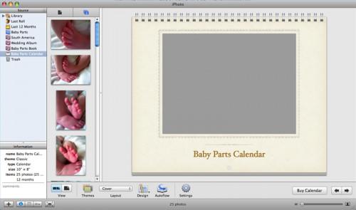 Cómo utilizar iPhoto para crear un calendario en un Mac