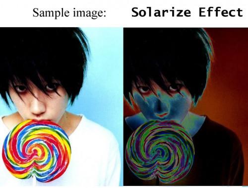 Solarize Photoshop Efecto