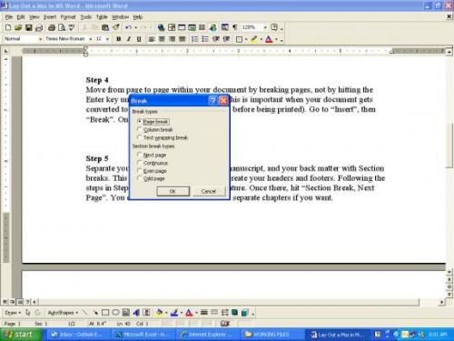 Cómo diseñar un libro manuscrito en Microsoft Word