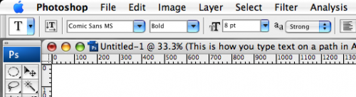 Cómo crear texto en un trazado en Adobe Photoshop