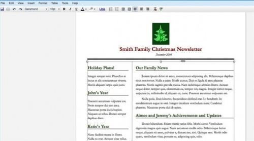 Cómo crear un boletín de noticias de la familia de la Navidad con Google Docs