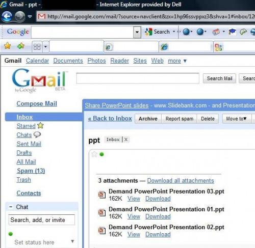 Cómo abrir adjuntos de correo electrónico con las extensiones de PPT