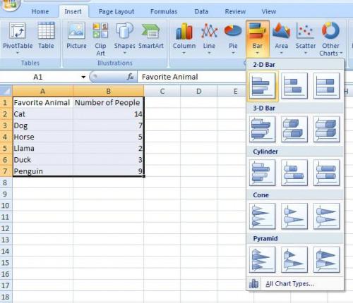Cómo hacer un gráfico de barras en Excel