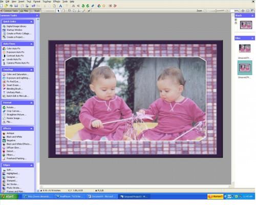 Cómo utilizar marcos y esteras en el software Microsoft Digital Image