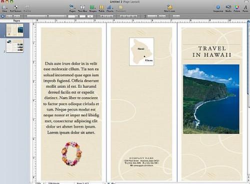 Cómo crear un folleto con Apple Pages '09