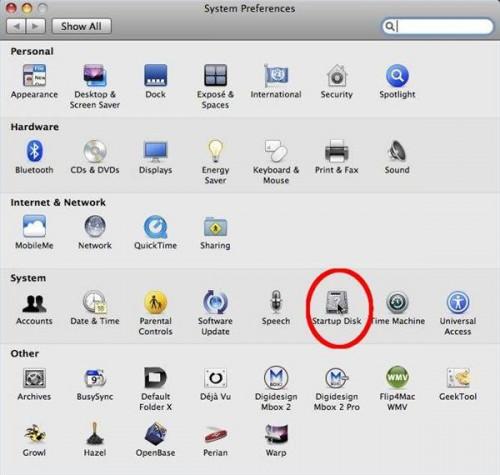 Cómo cambiar un disco de inicio en Mac OS X