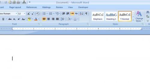 Cómo crear aquí en Microsoft Word 2007