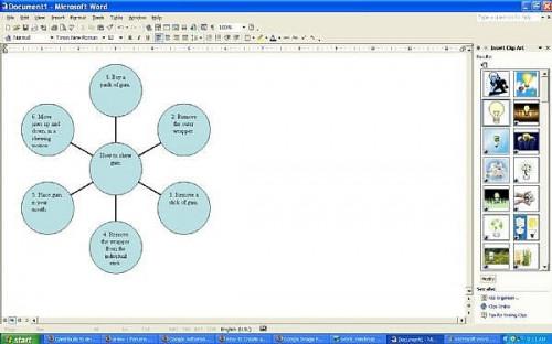 Cómo utilizar Microsoft Word para crear un simple mapa de la mente
