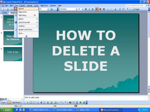 Cómo eliminar una diapositiva en PowerPoint