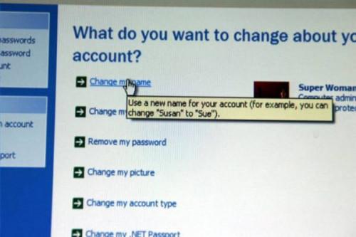 Cómo cambiar un nombre de usuario de Windows XP
