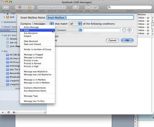 Cómo crear un buzón inteligente en Mac OS X Mail