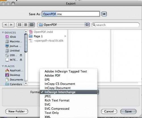 Cómo convertir un archivo PDF en un documento de InDesign INX