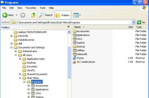Cómo ordenar programas en el menú Inicio de Windows XP