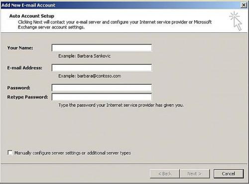 Cómo configurar una cuenta de correo electrónico en Outlook 2007