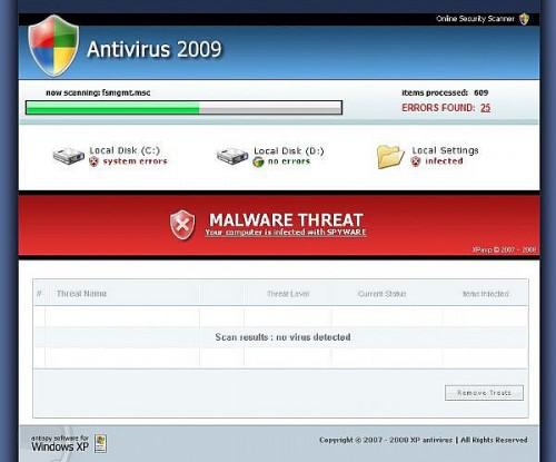 Cómo quitar manualmente Antivirus 2009