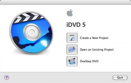 Cómo Crear nuevo DVD en iDVD
