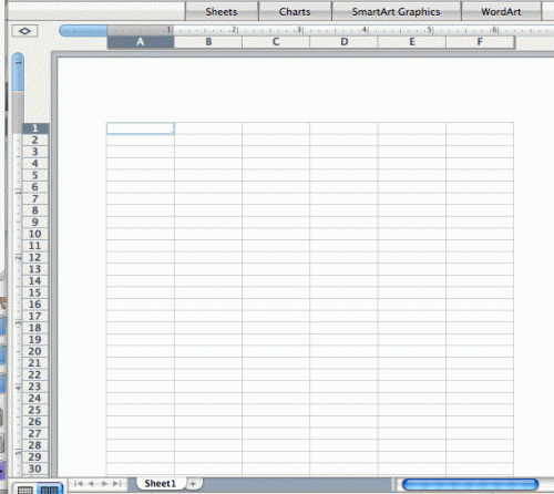 Partes de Microsoft Excel Software