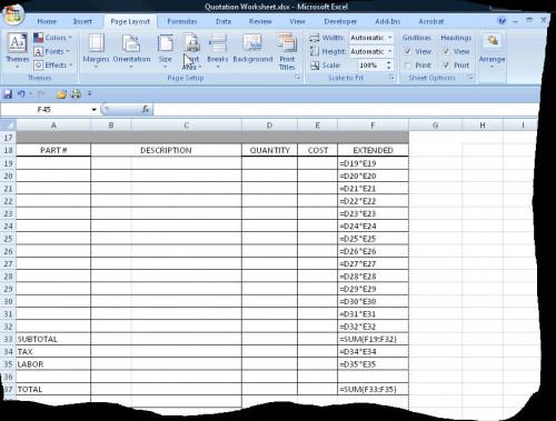 Cómo utilizar Excel para construir un sistema Citando