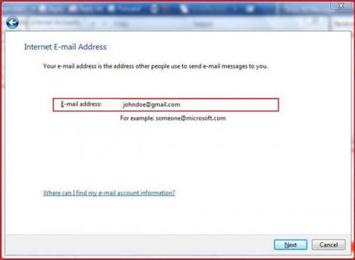 Cómo configurar una cuenta de correo electrónico en Vista