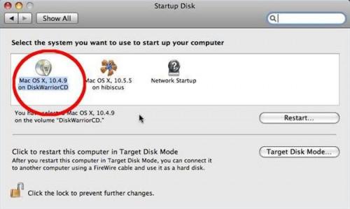 Cómo cambiar un disco de inicio en Mac OS X