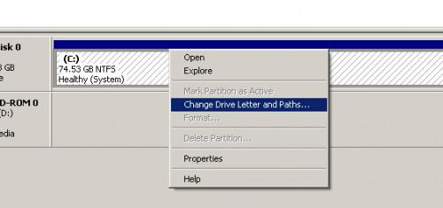 Cómo cambiar las letras de unidad en Windows XP