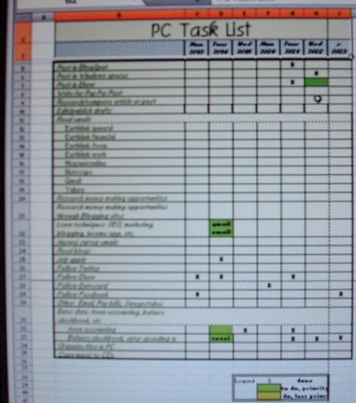 Cómo administrar sus tareas en línea con Excel